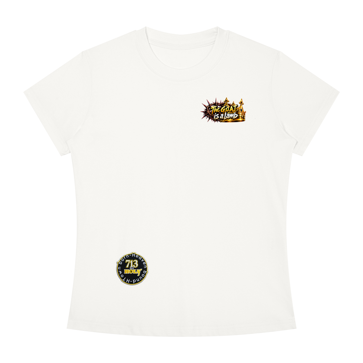 "THE GOAT" Women's Slim Fit Crewneck T-Shirt