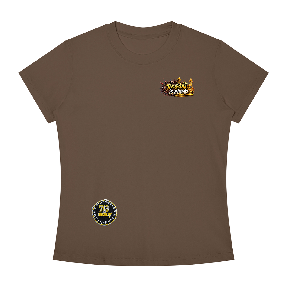 "THE GOAT" Women's Slim Fit Crewneck T-Shirt