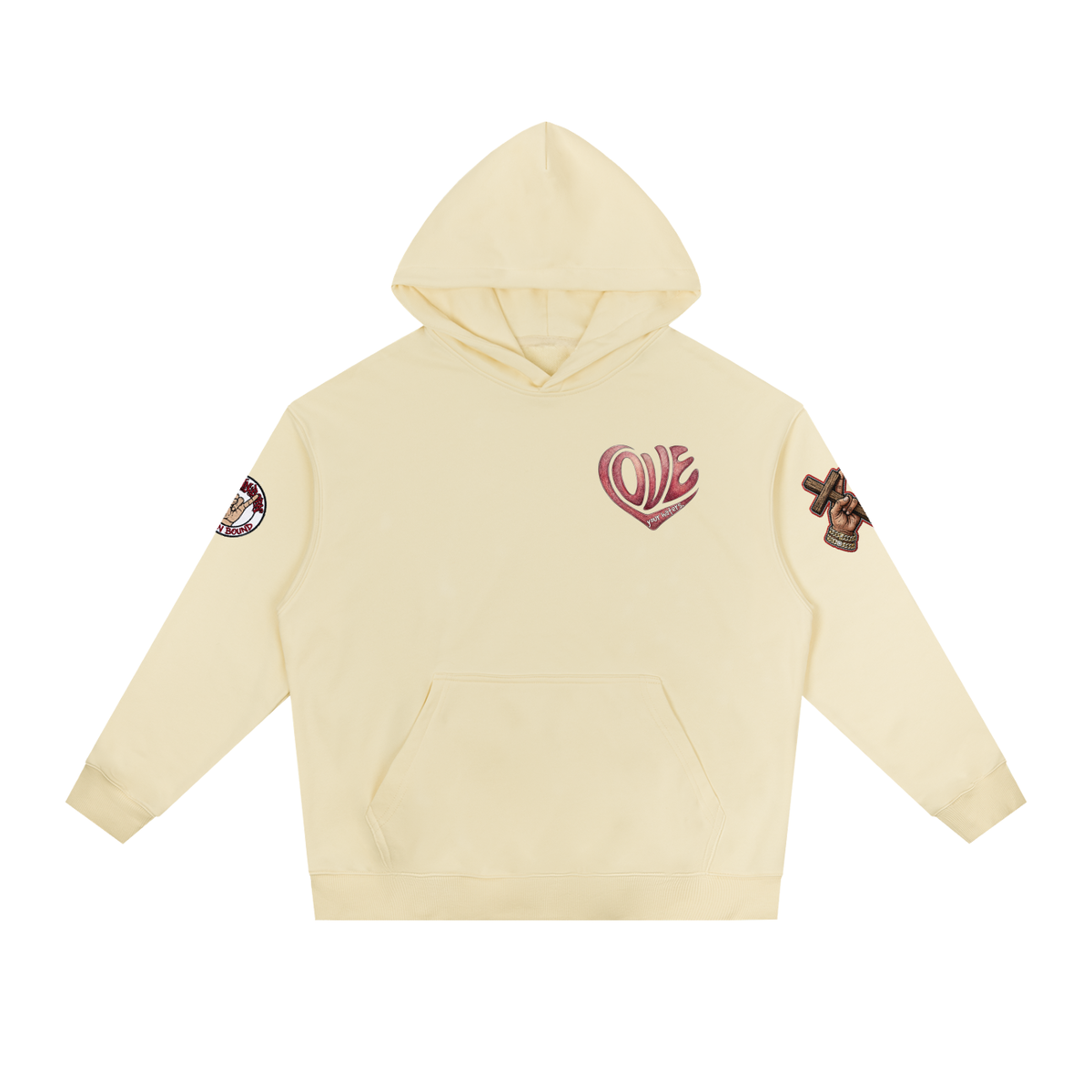 "LOVE YOUR HATERS" Essential Heavyweight Drop-Shoulder Hoodie