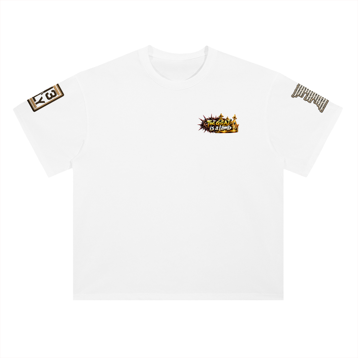 "THE GOAT" Heavyweight Drop Shoulder Cotton T-Shirt
