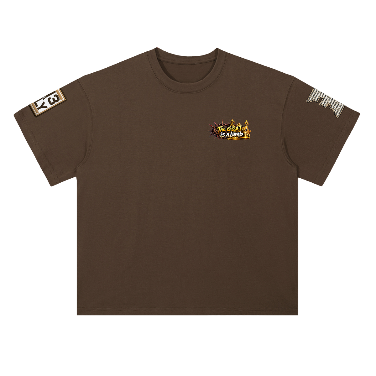 "THE GOAT" Heavyweight Drop Shoulder Cotton T-Shirt