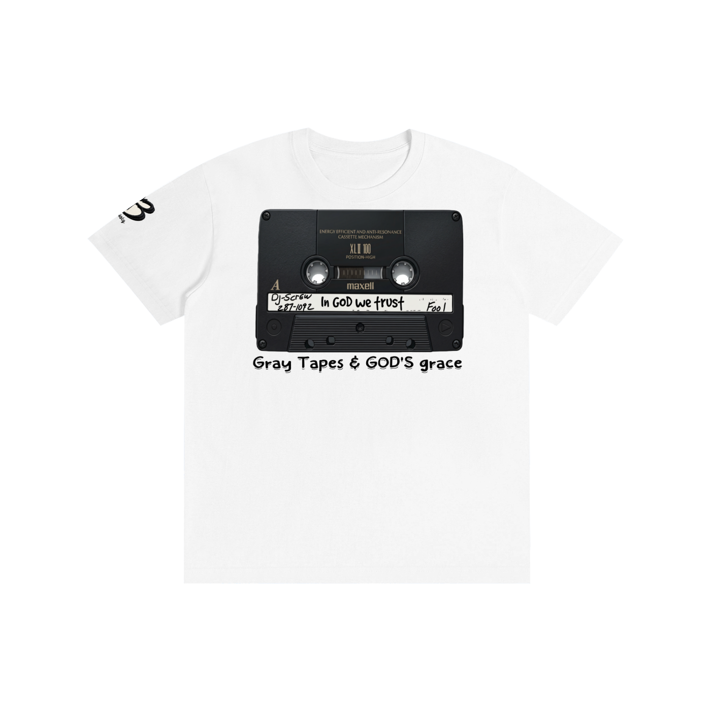"Gray Tapes and GOD' Grace" Pure Cotton Unisex T-Shirt
