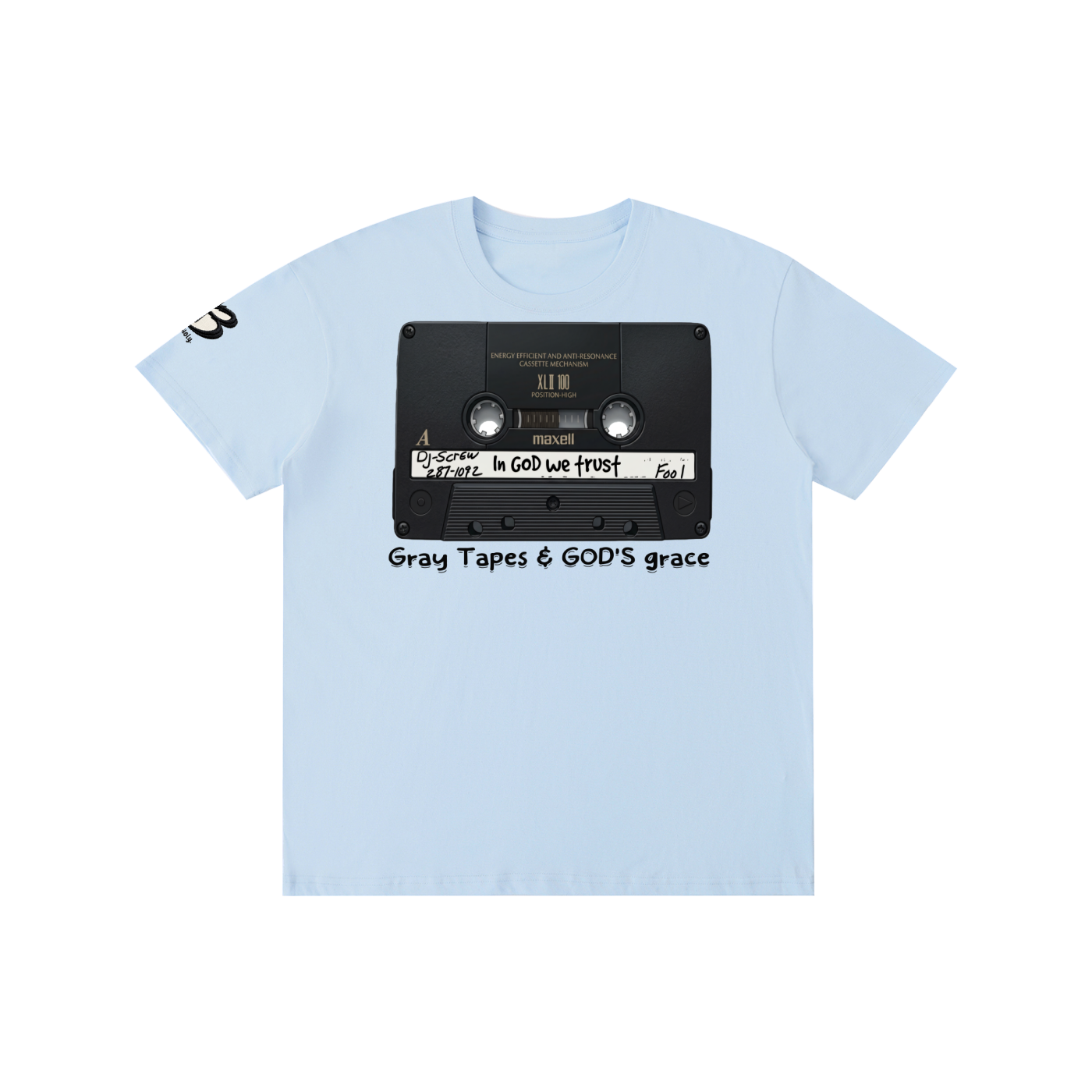 "Gray tapes and GOD'S Grace" Pure Cotton Unisex T-Shirt