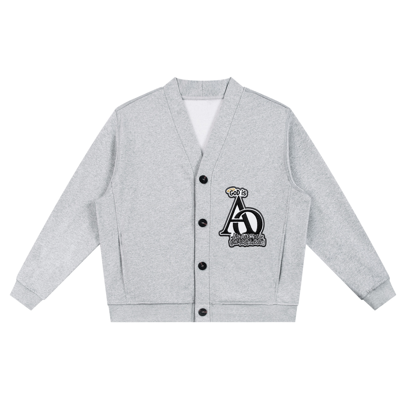 "713& HOLY ALPHA and OMEGA" Essential Heavyweight Sweat Cardigan"7137"