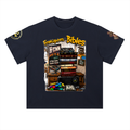 "FROM LIGHTERS TO BIBLES" Heavyweight Drop Shoulder Cotton T-Shirt