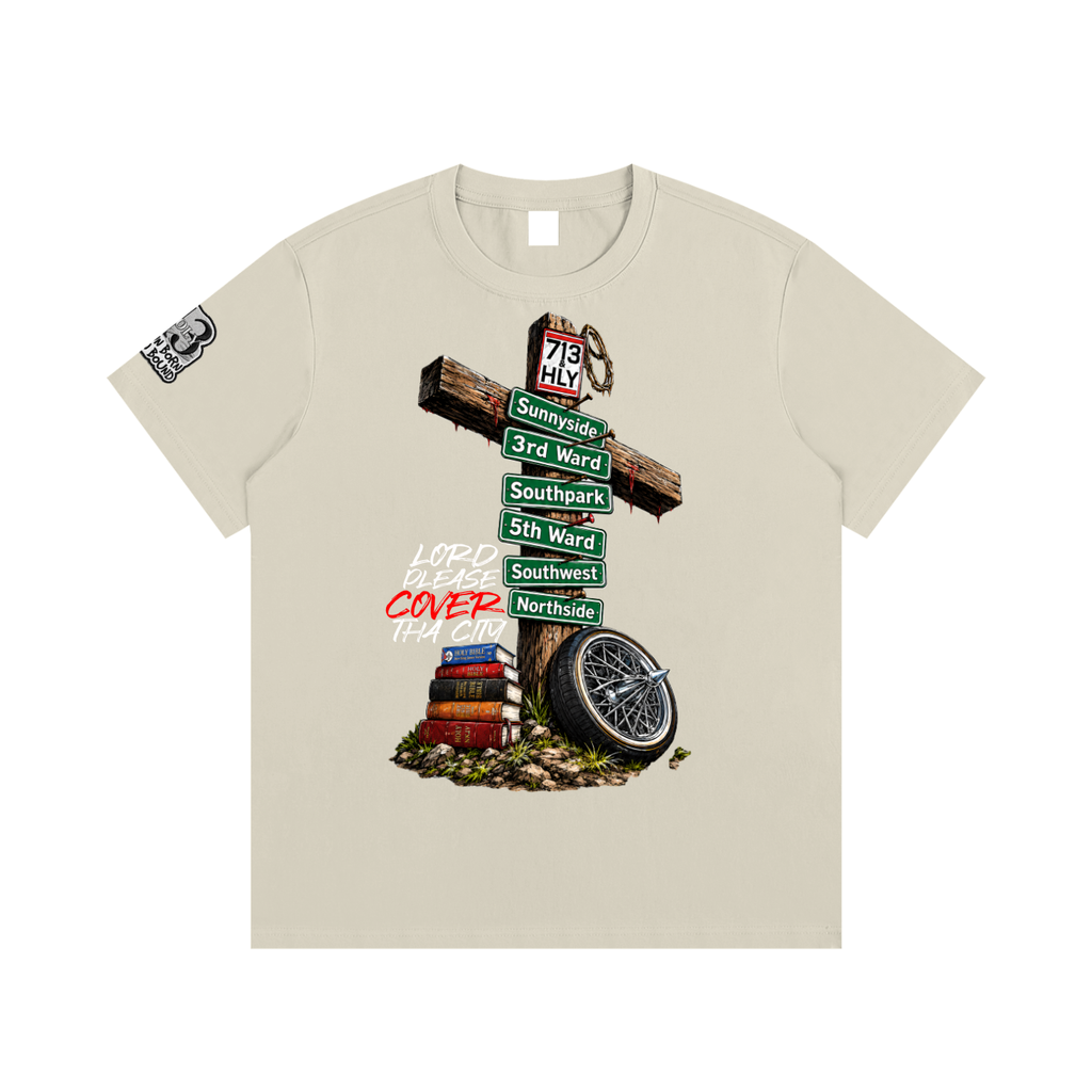 "LORD, PLEASE COVER THE CITY" Essential Cotton T-Shirt