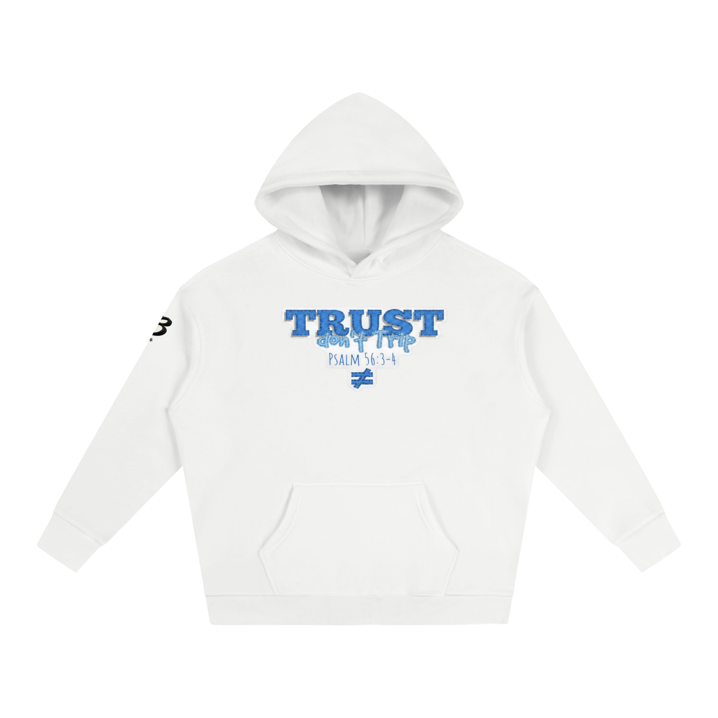 "TRUST don't Trip" Oversize Fleeced Hoodie
