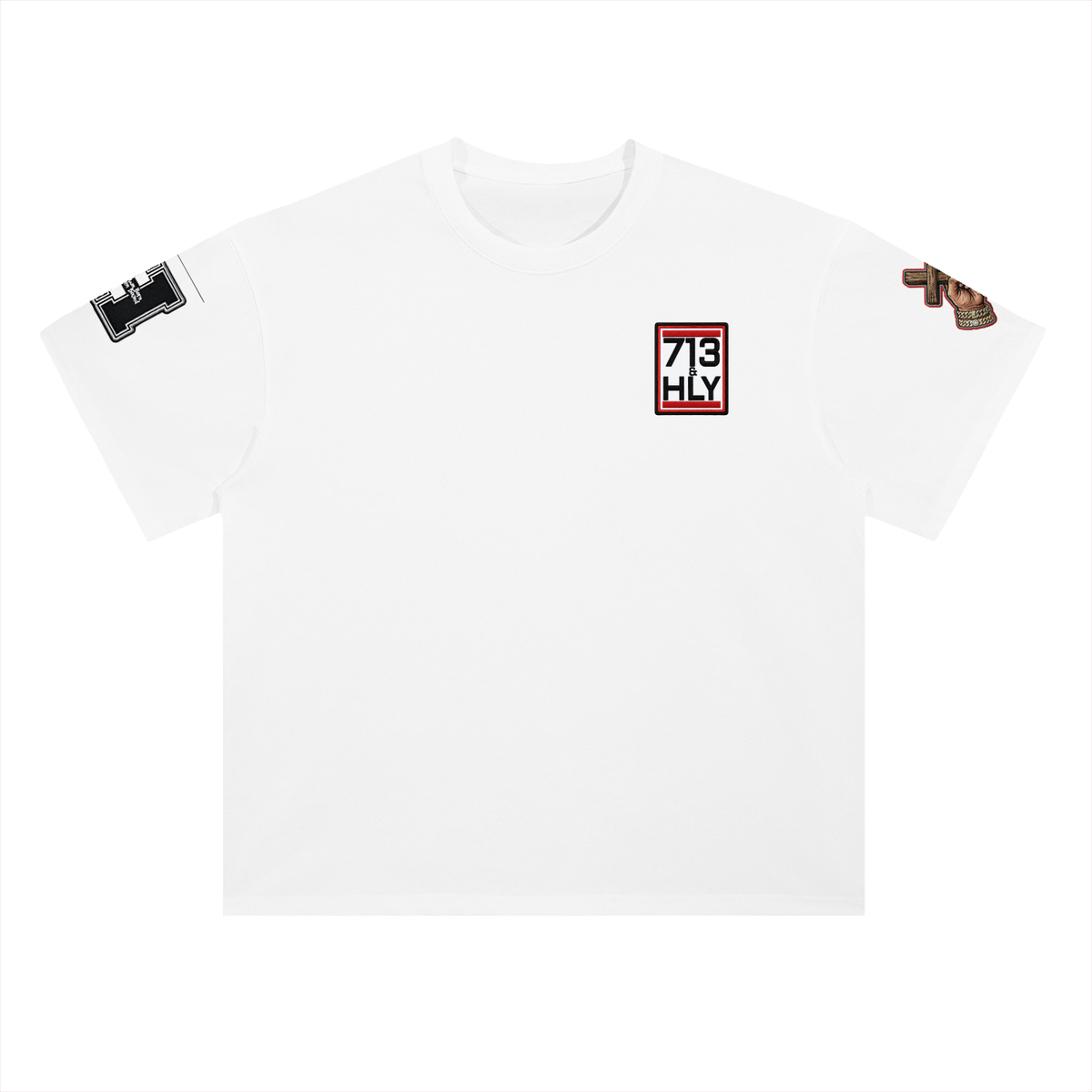 "THE WORD BECAME FLESH" Heavyweight Drop Shoulder Cotton T-Shirt