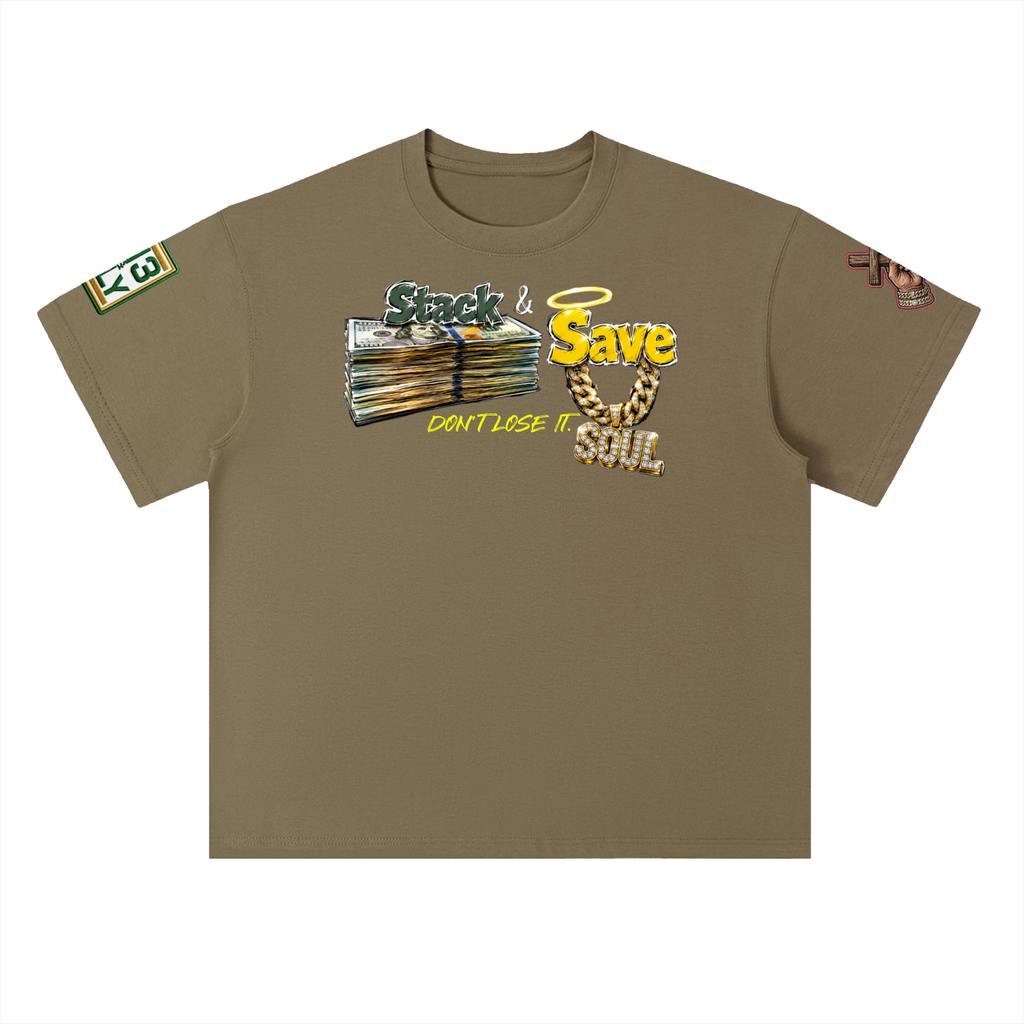 "Stack and Save" Heavyweight Drop Shoulder Cotton T-Shirt